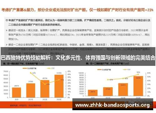 巴西独特优势技能解析:文化多元性、体育强国与创新领域的完美结合 巴西独特优势技能解析:文化多元性、体育强国与创新领域的完美结合